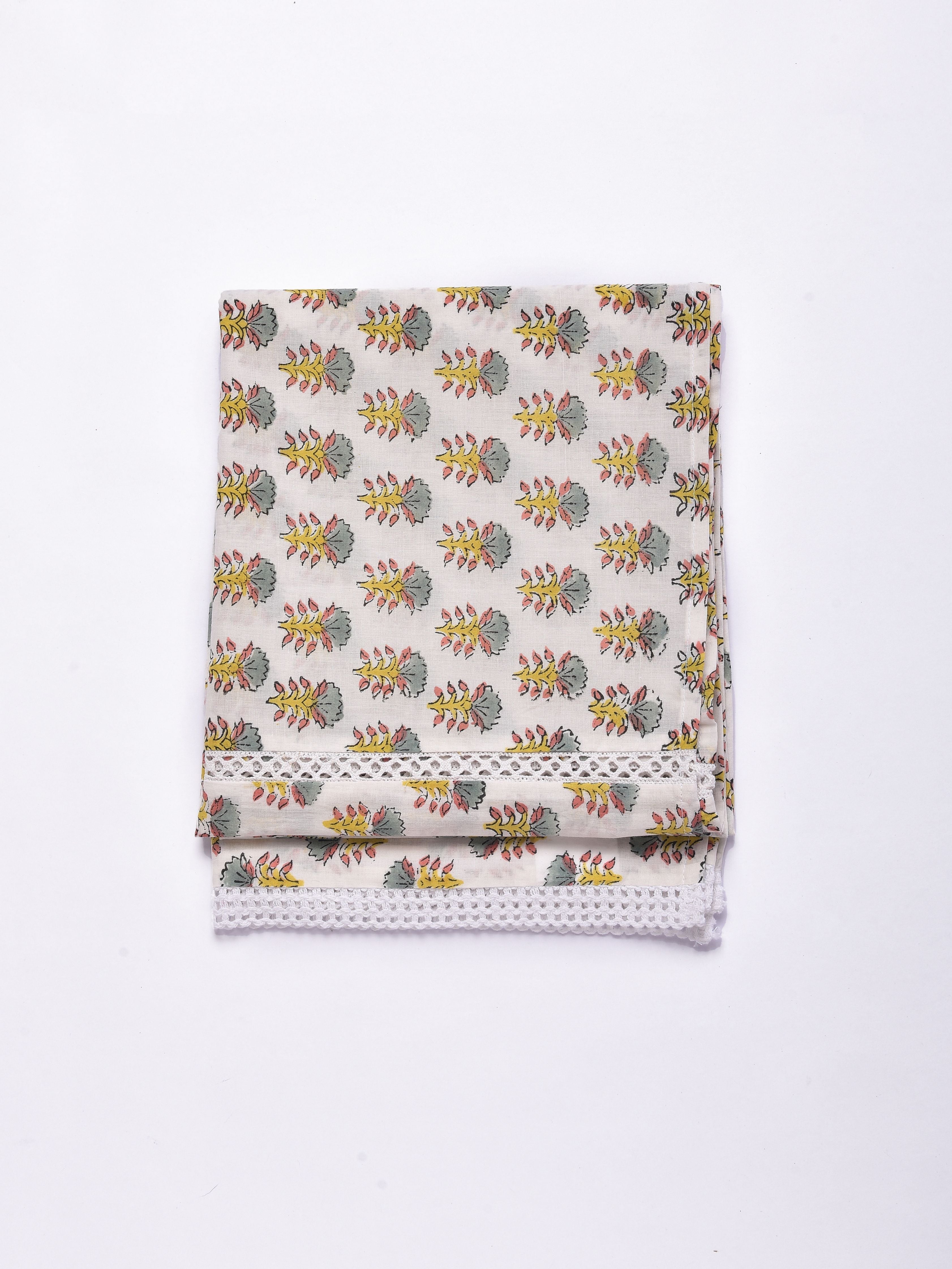 Multi Floral Booti Print Cotton Stole
