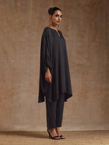 Grey Modal Oversized Round Co-Ord Set
