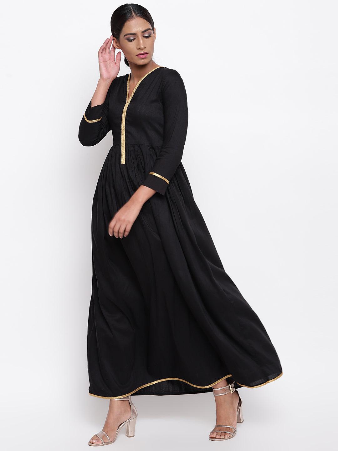 Black Gold Lace Dress - trueBrowns