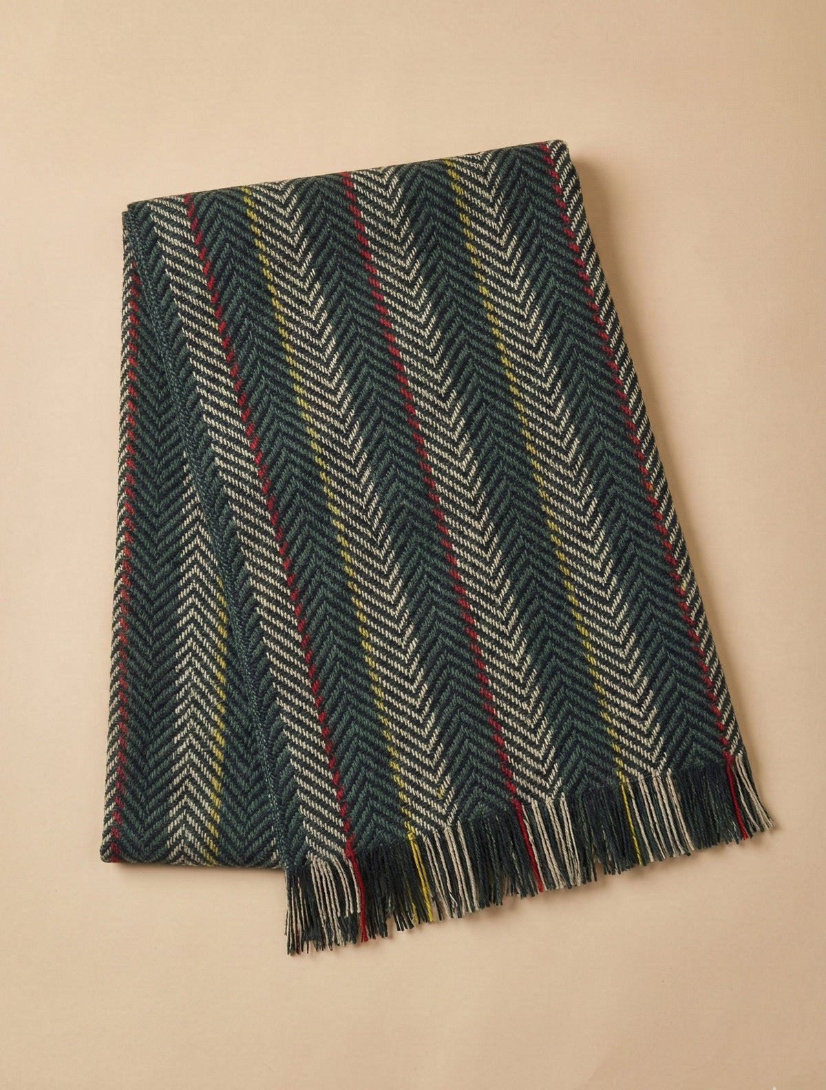trueBrowns Black Grey Woollen Stole