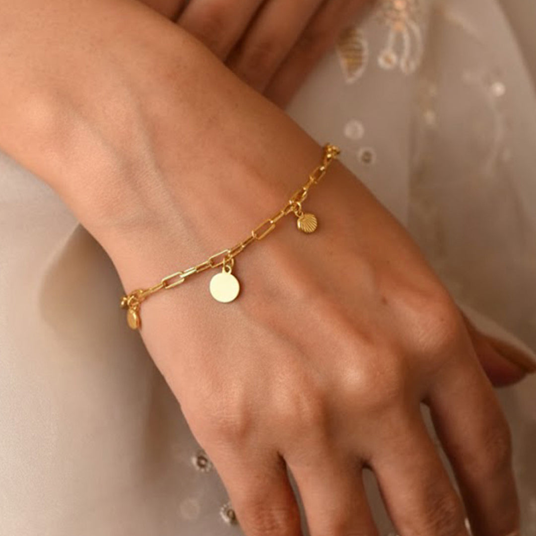 trueBrowns Circular Drop Bracelet