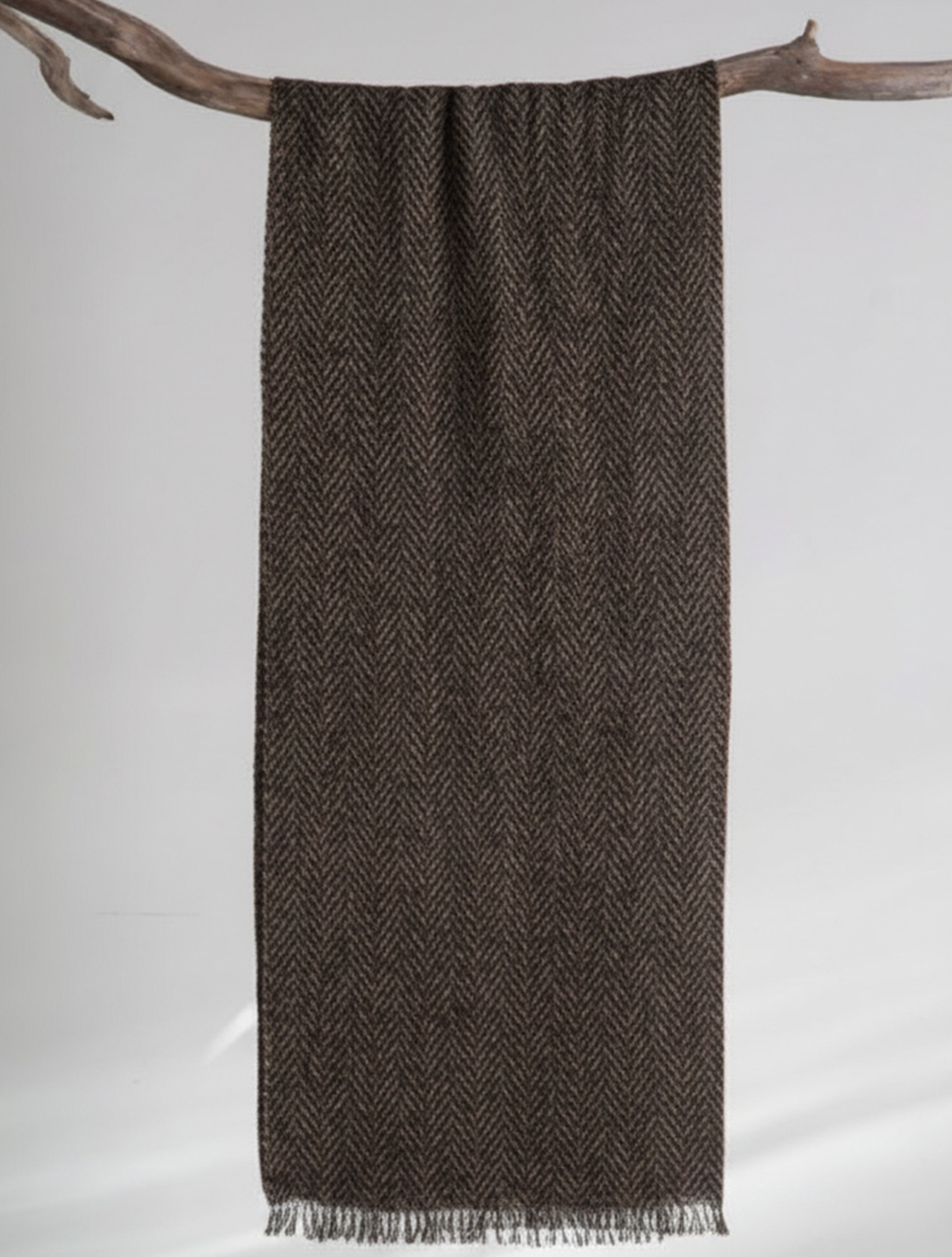 trueBrowns Black Woollen Softness Stole