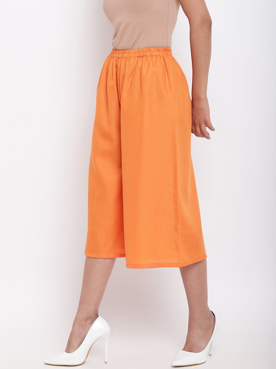 Linen Cotton Orange Pant