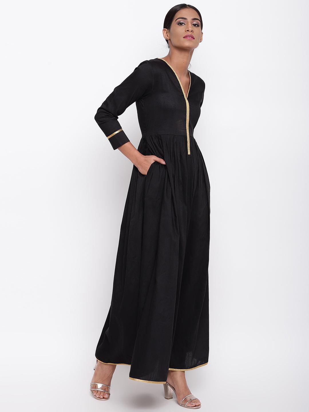 Black Gold Lace Dress - trueBrowns