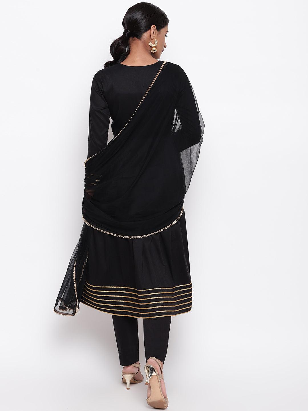 Black Lace Angrakha Set - trueBrowns