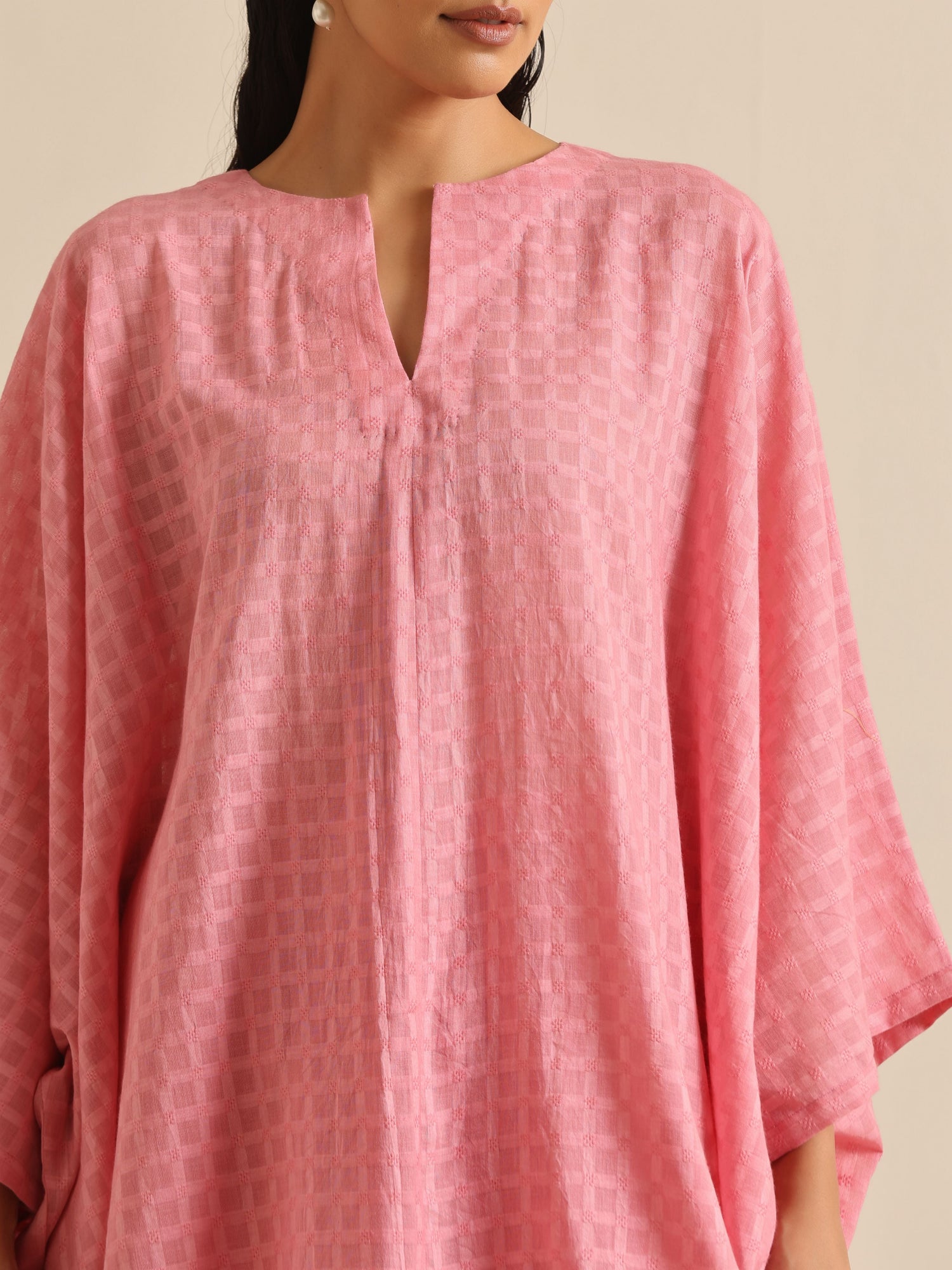 Light Pink Dobby Oversized Co-Ord Set