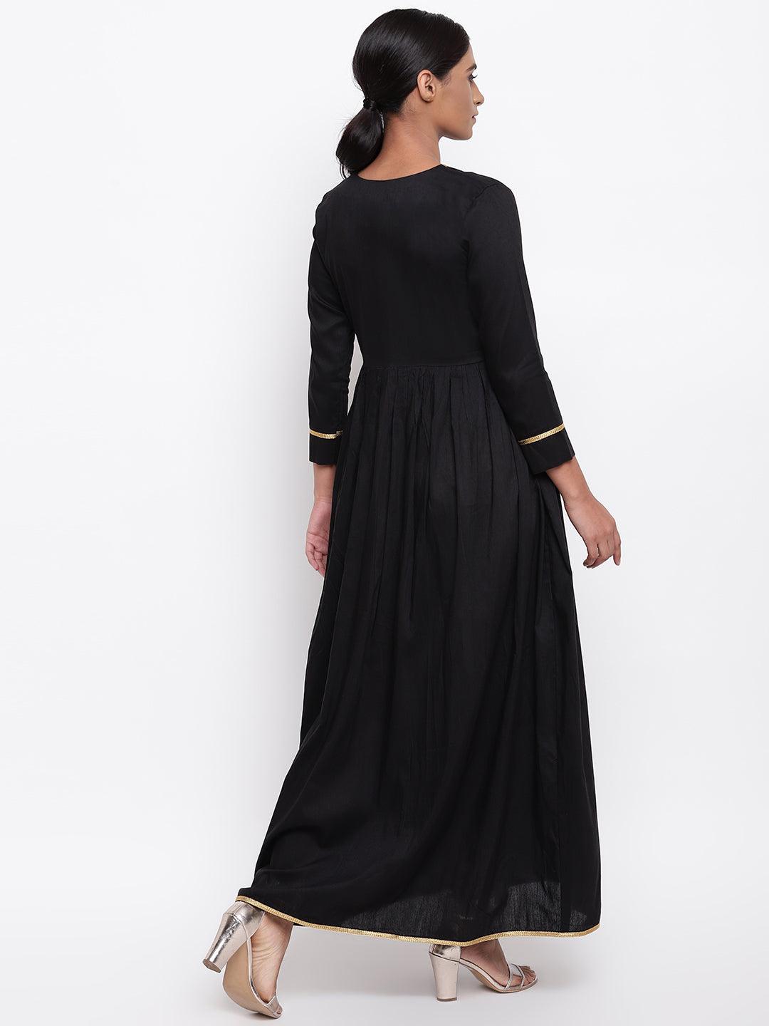 Black Gold Lace Dress - trueBrowns