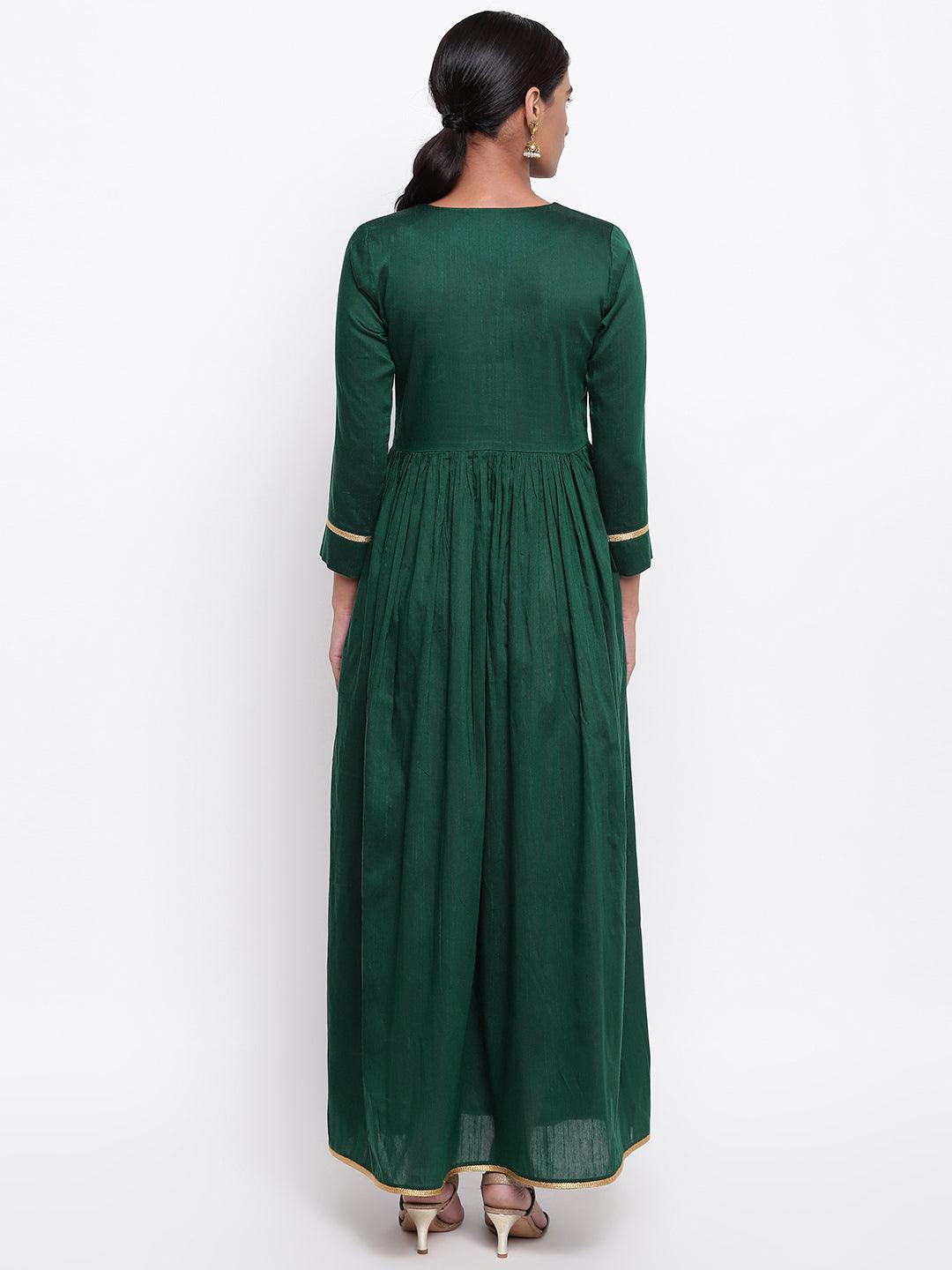 Green Gold Lace Dress - trueBrowns