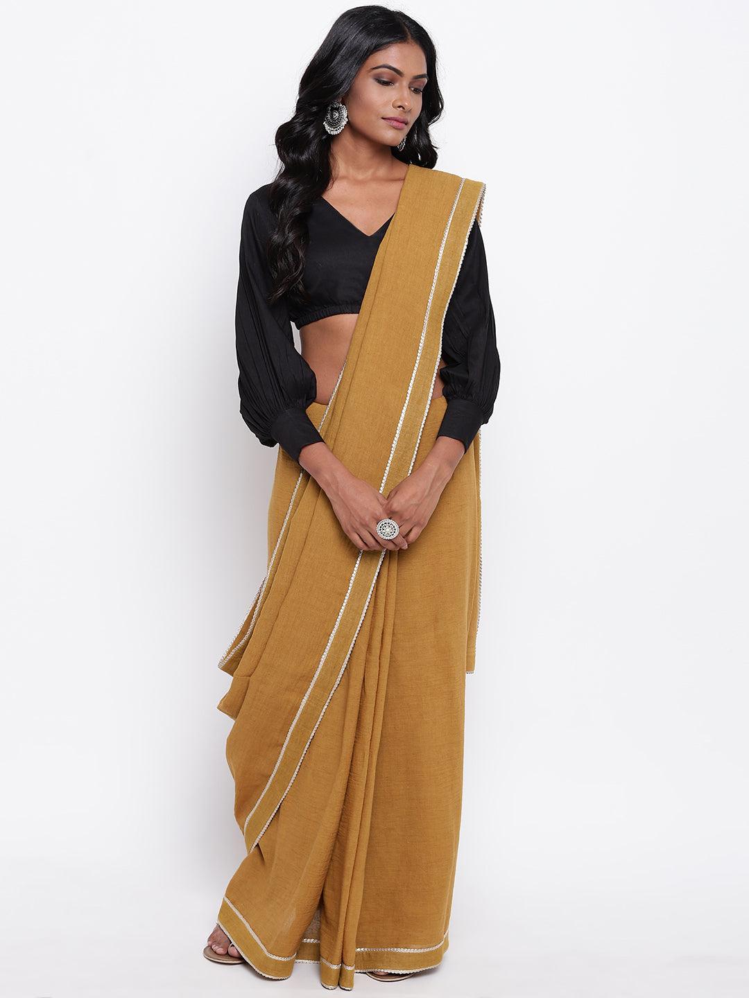 Black Gathered Sleeve Top - trueBrowns