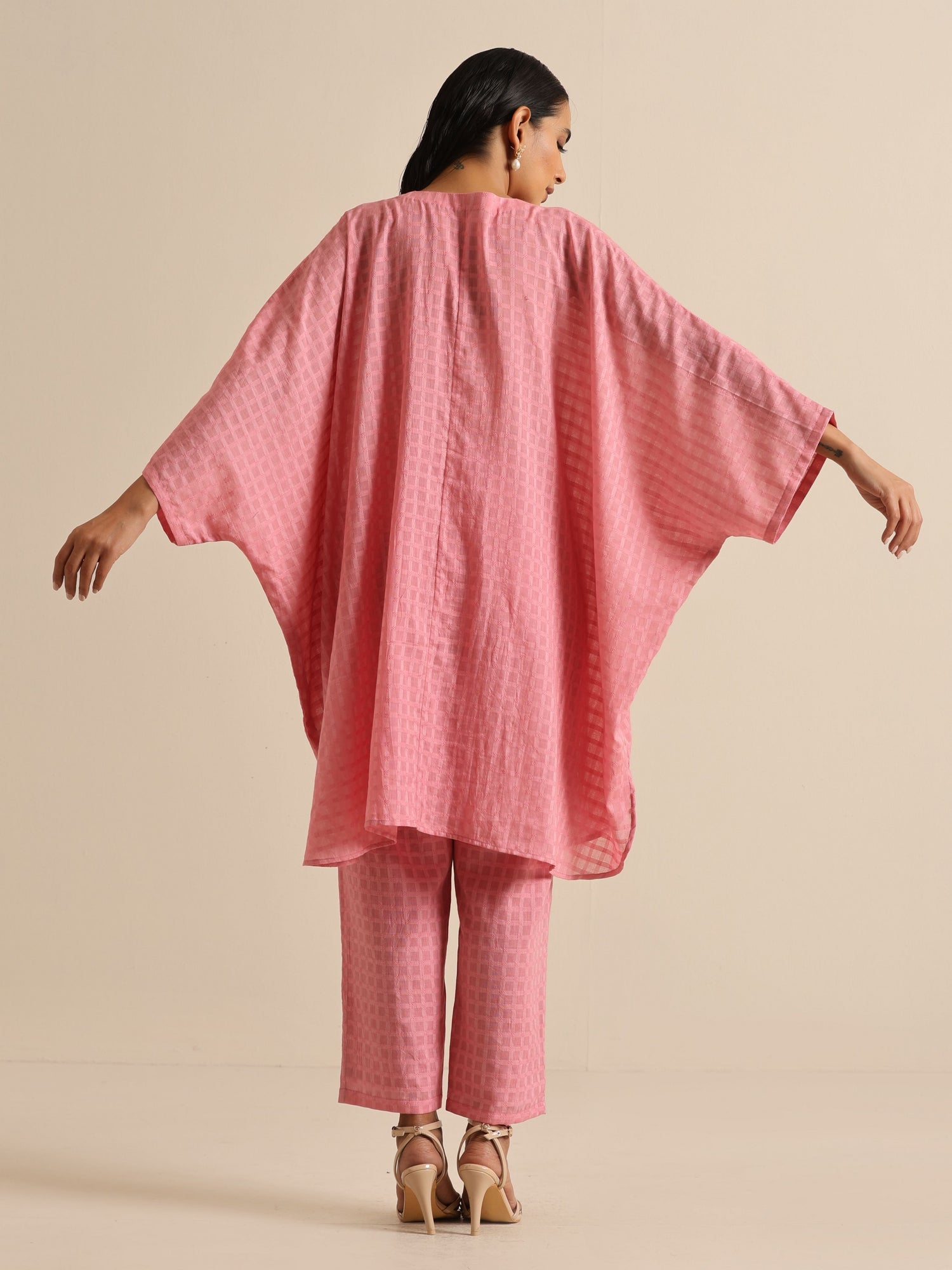 Light Pink Dobby Oversized Co-Ord Set
