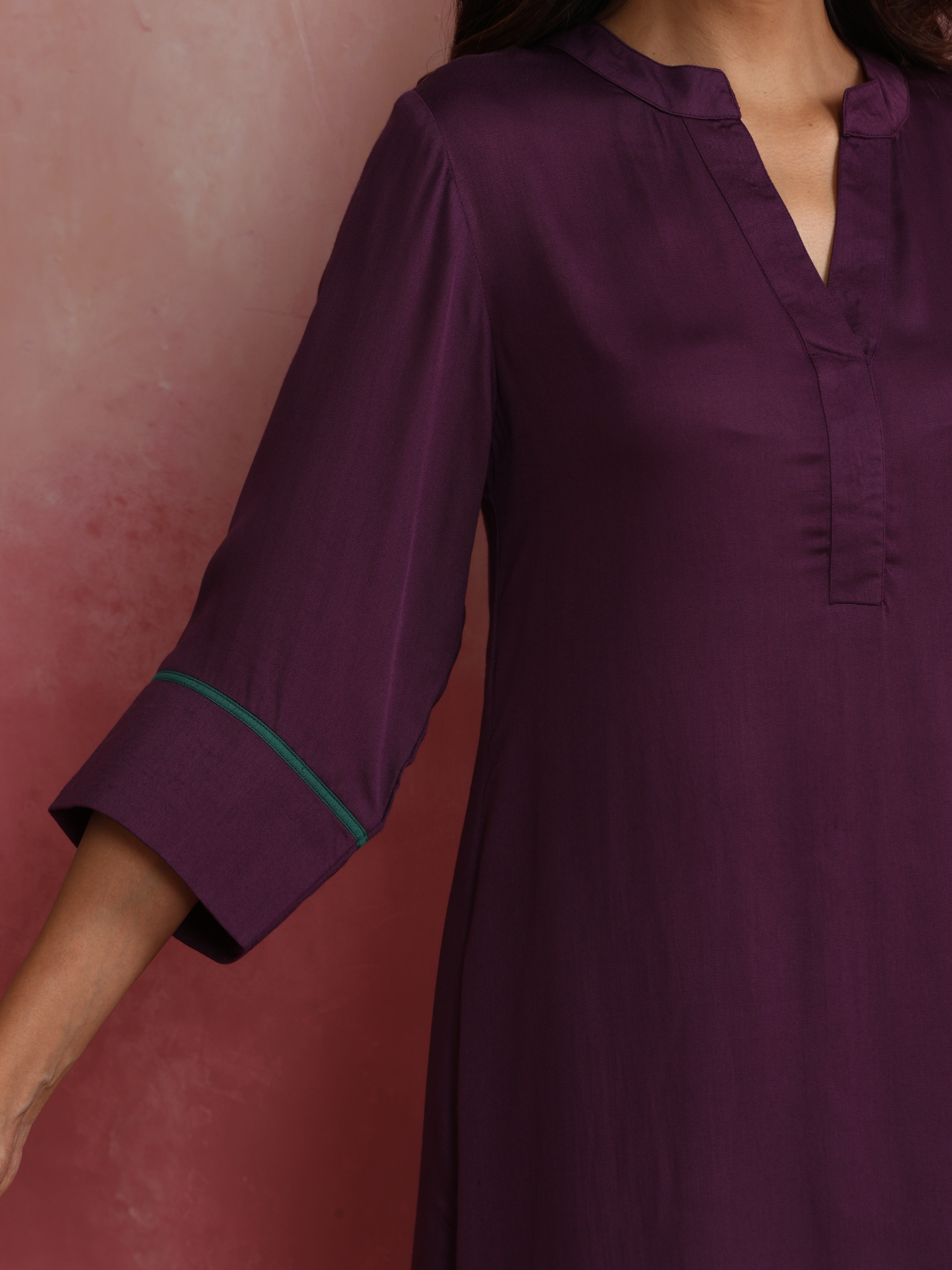 trueBrowns Purple Modal Co-ord Set