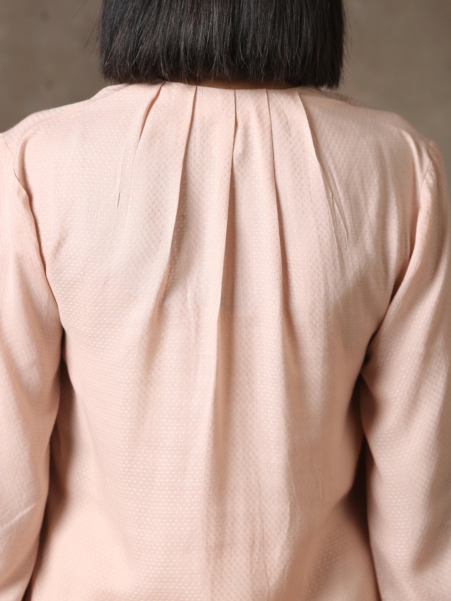 The Edwina - Rose Pink Solid Textured Co-Ord Set - trueBrowns