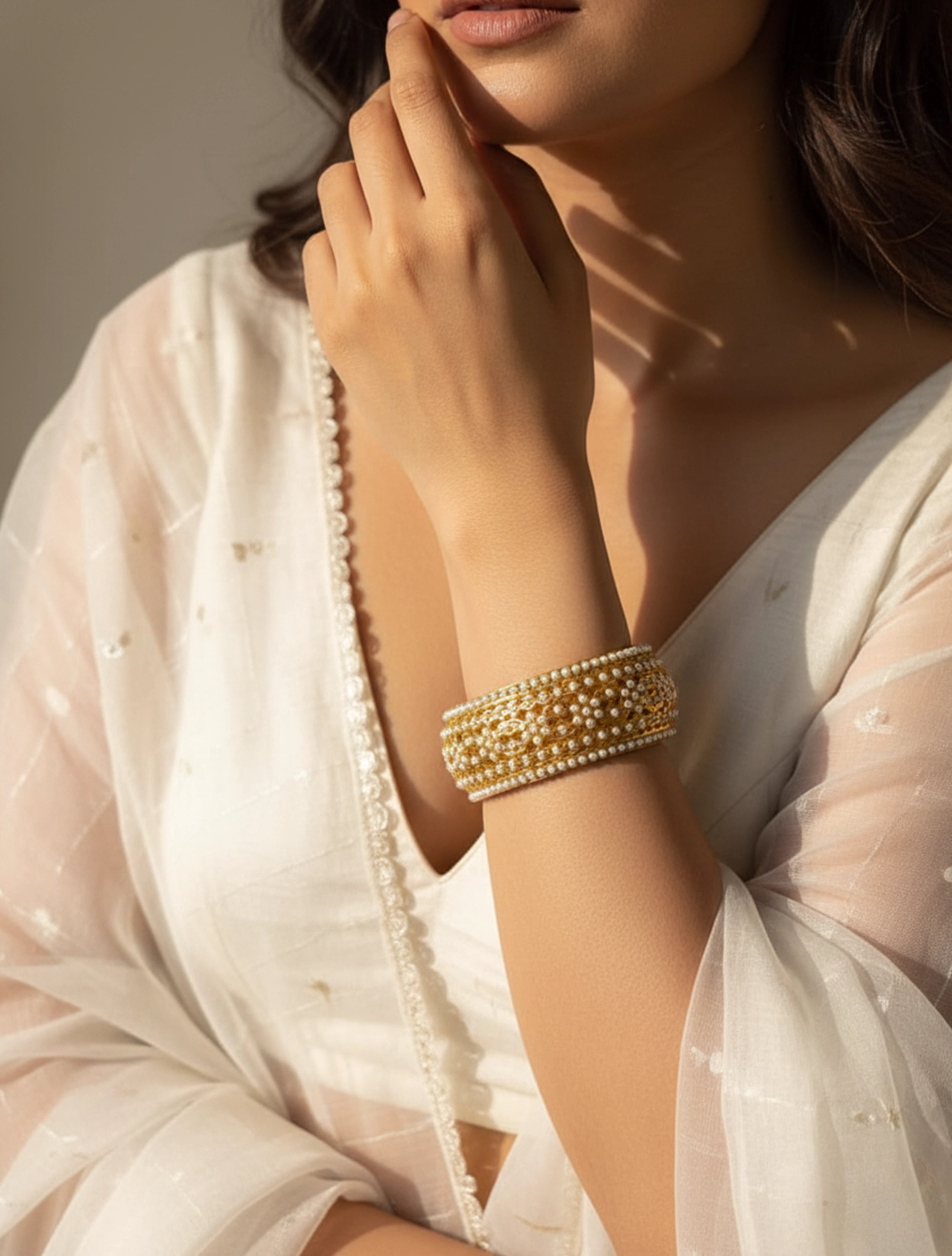 trueBrowns Golden Jaal Cuff