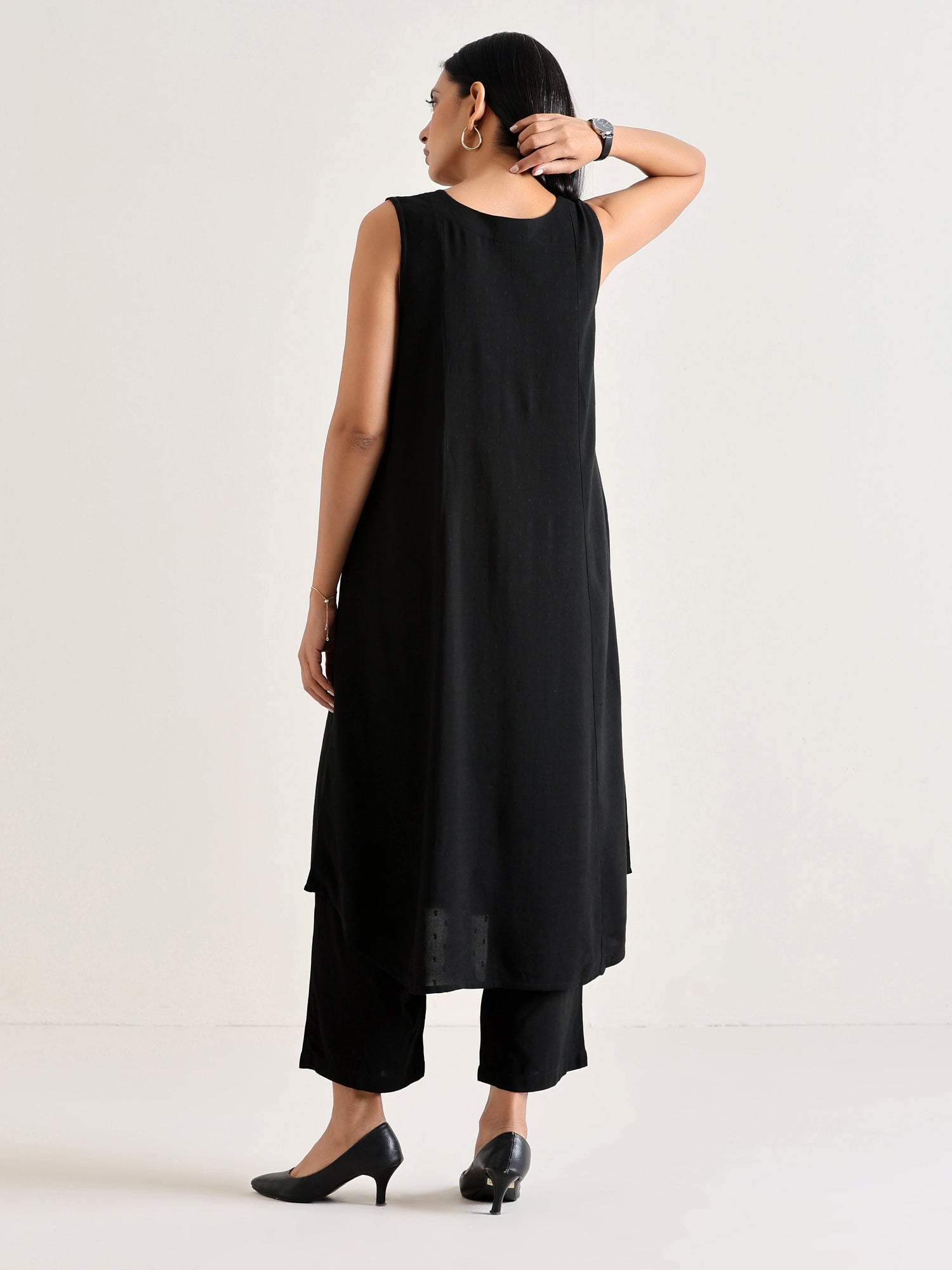 Black Panelled Co-ord Set