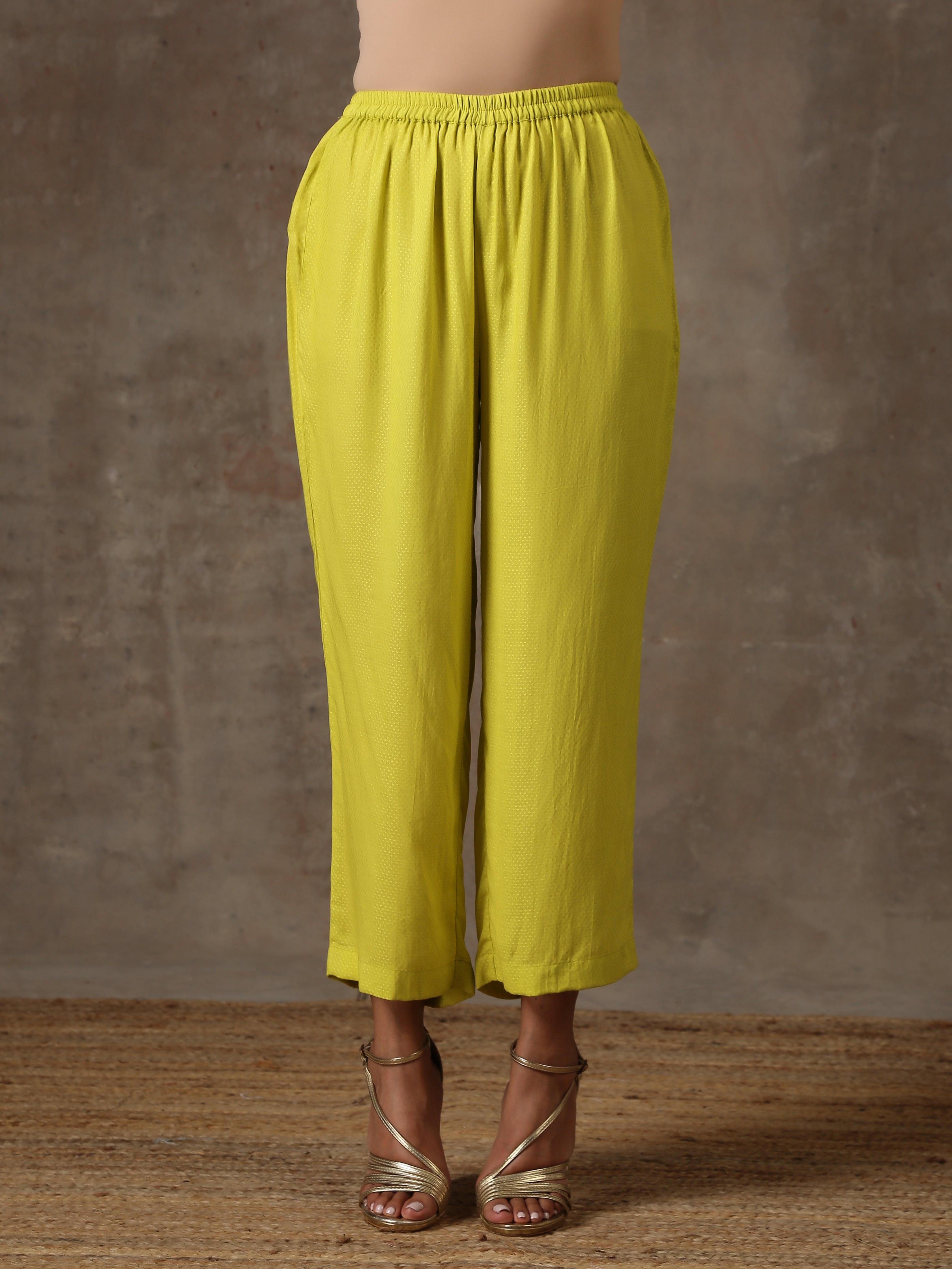 Multicolour Lehariya Printed Silk Kurta Pant Set