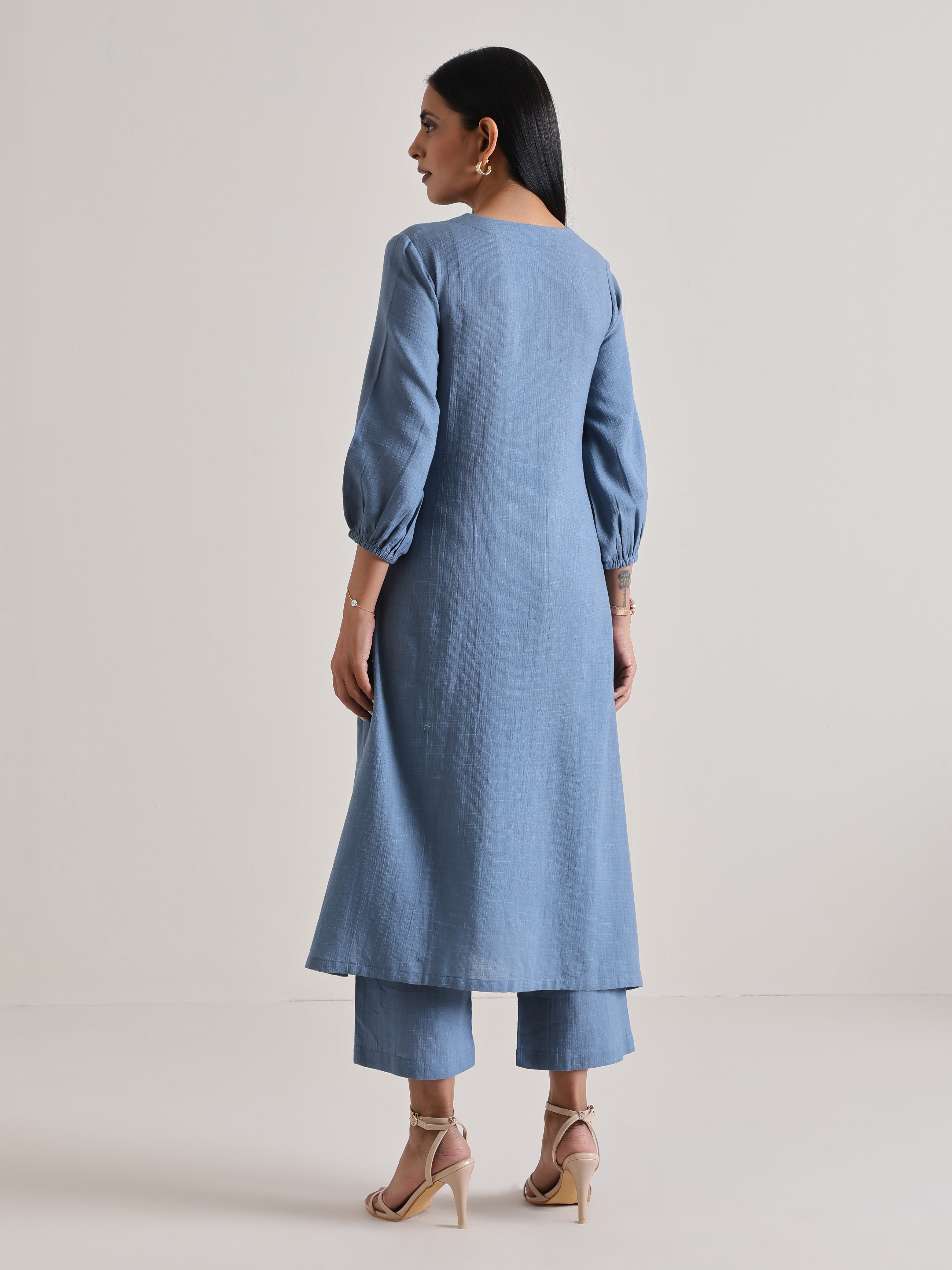 Light Blue Kurta Pant Set