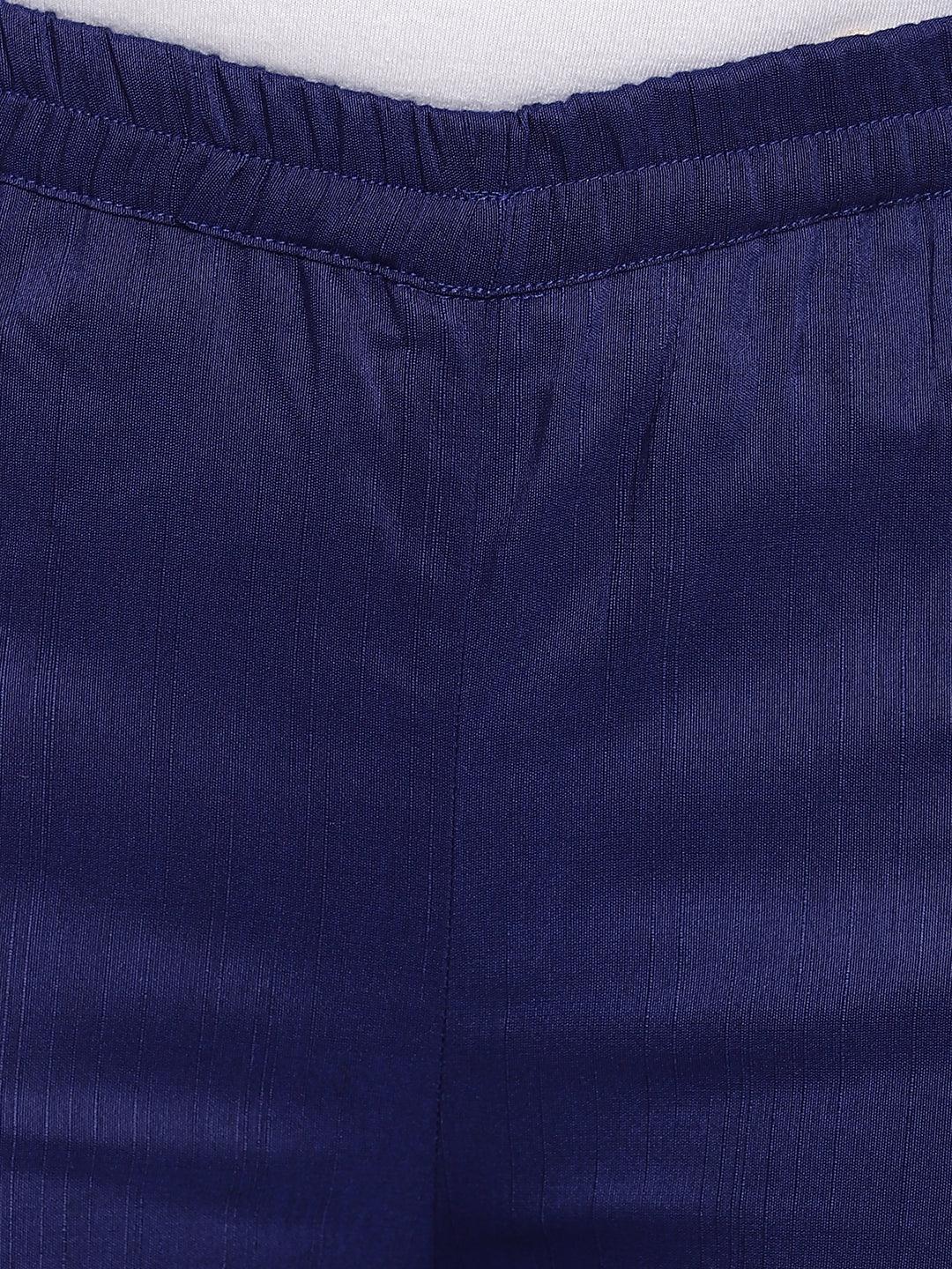 Silk Blend Panelled Kurta-Pant - trueBrowns
