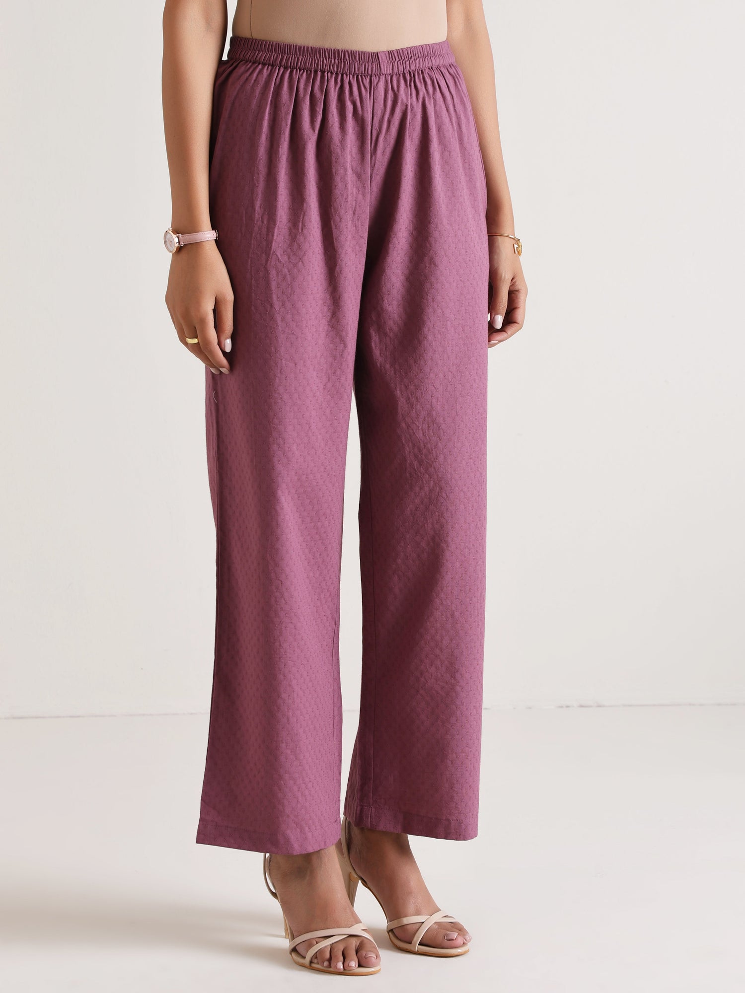 Orchid Overlap Pleat Kurta Pant Set