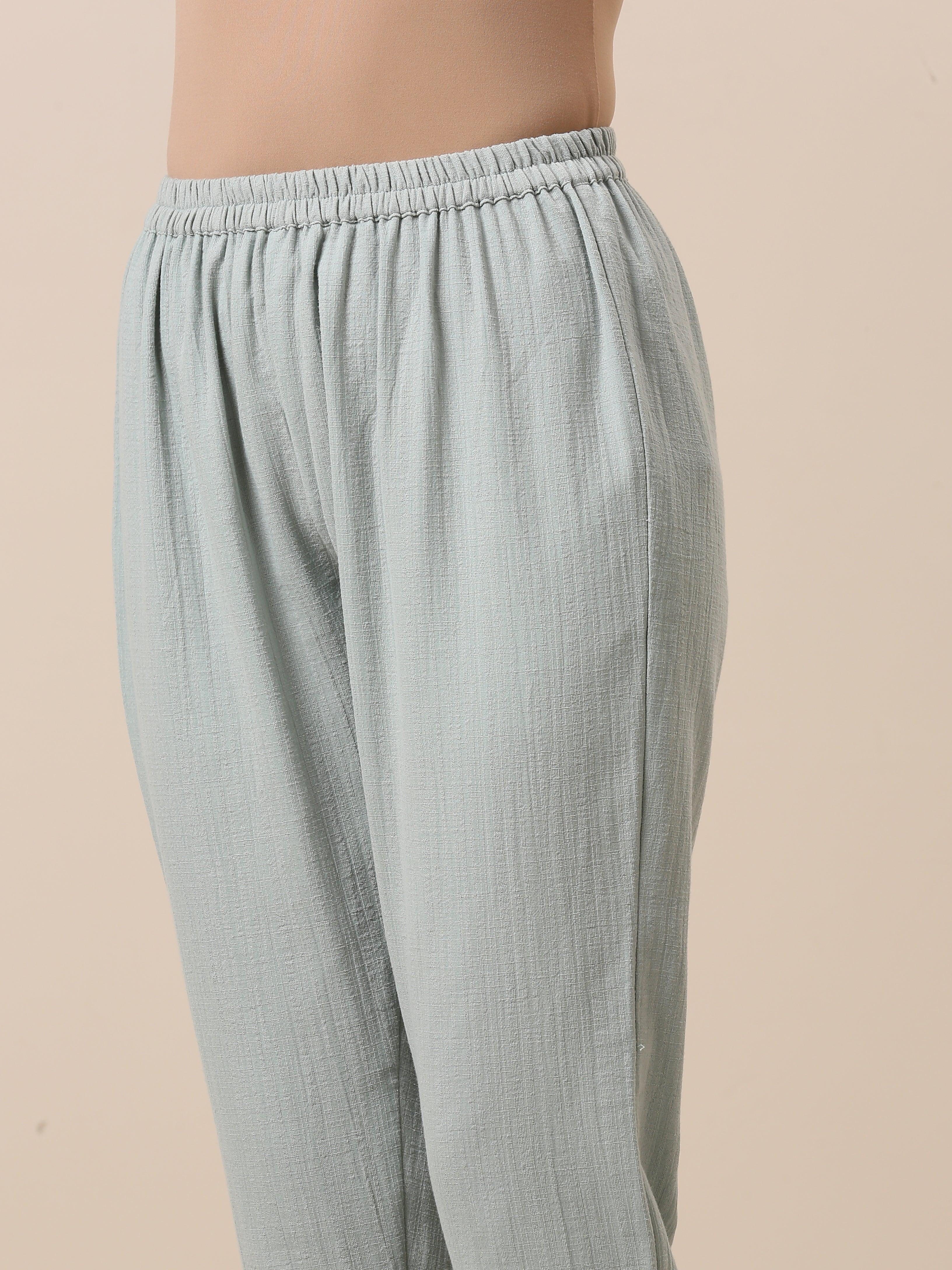 Cotton Pastel Blue Short Co-Ord Set - trueBrowns