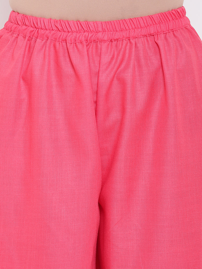 Linen Cotton Pink Pant