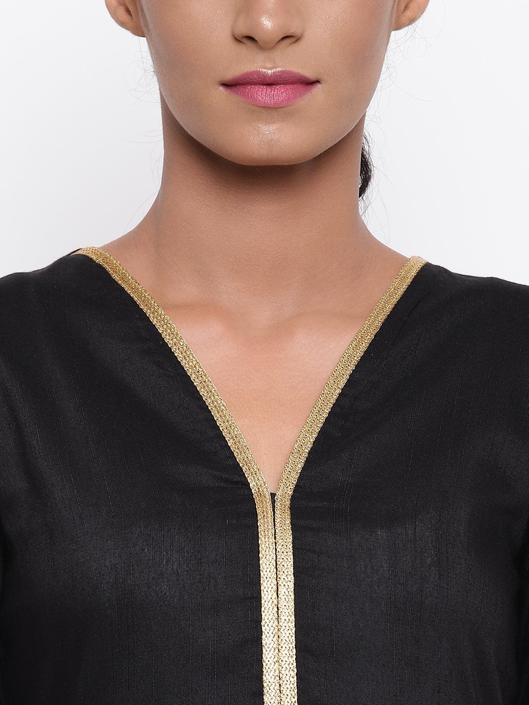 Black Gold Lace Dress - trueBrowns