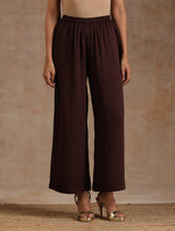 Cola Brown Modal Oversized Kurta Set