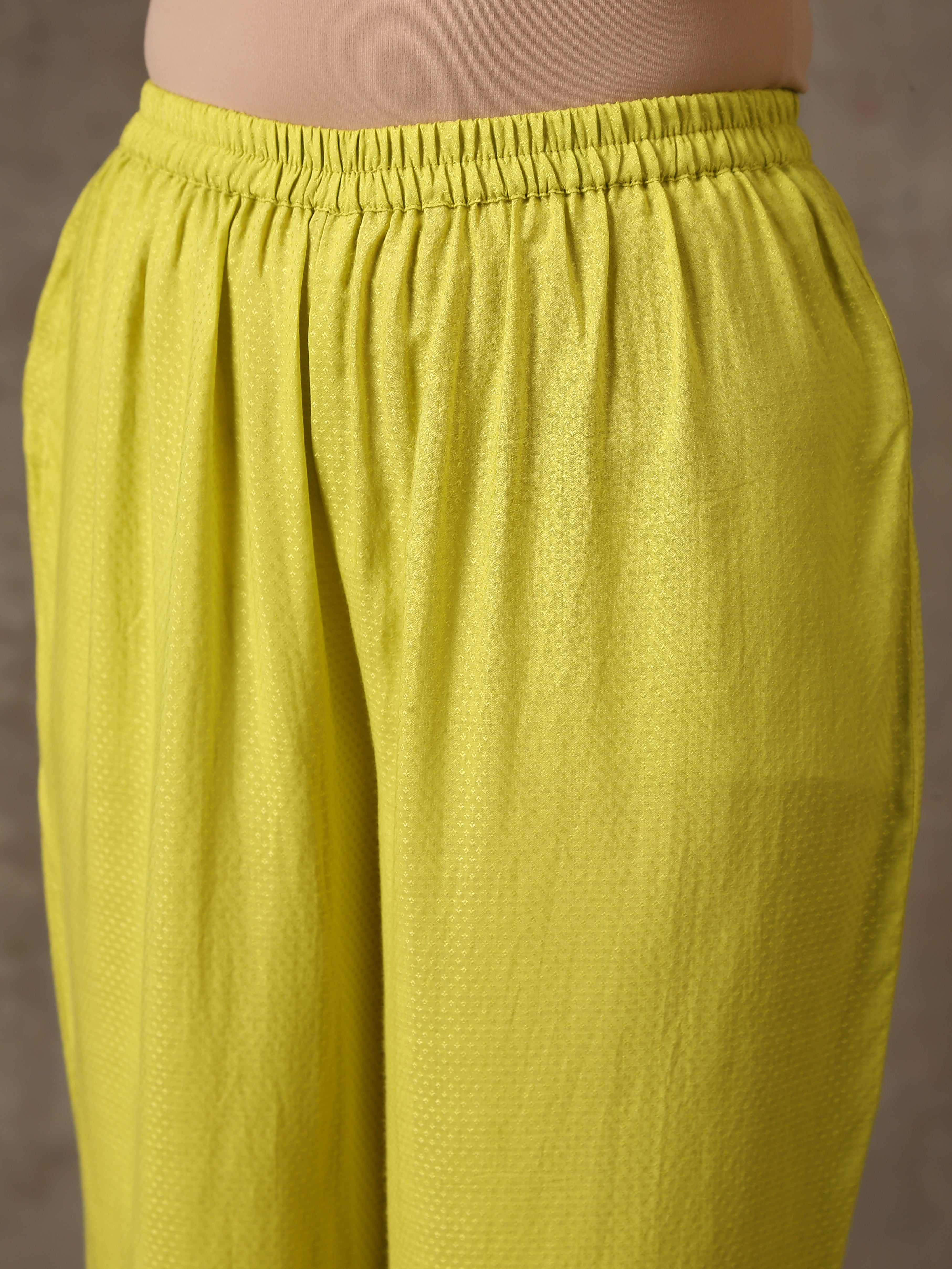 Multicolour Lehariya Printed Silk Kurta Pant Set