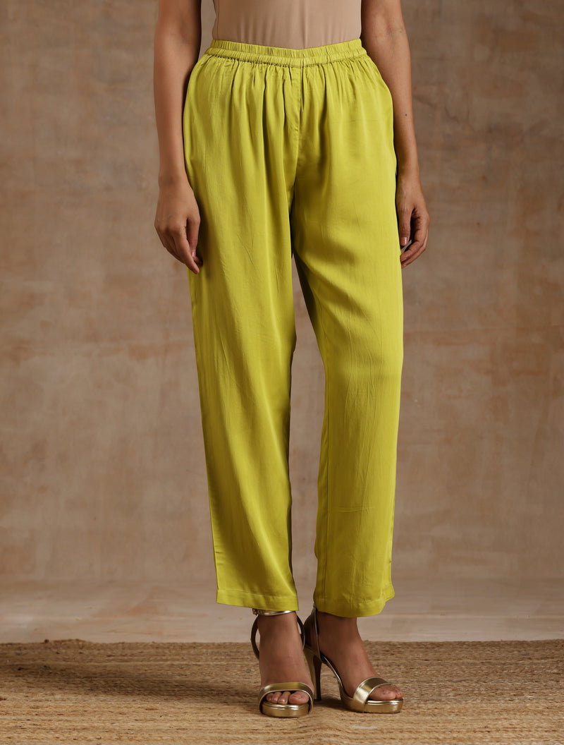 Lime Modal Boxy Fit High-Low Co-Ord Set