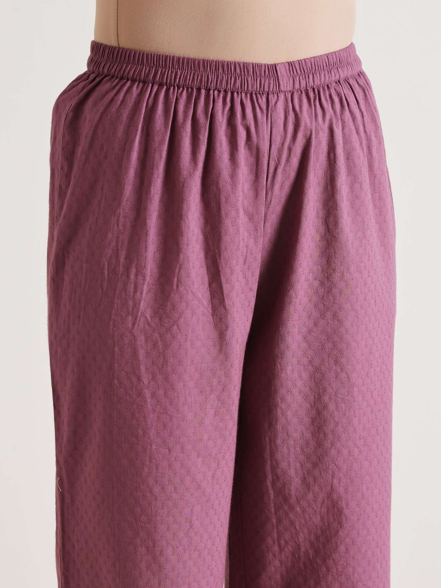 Orchid Overlap Pleat Kurta Pant Set