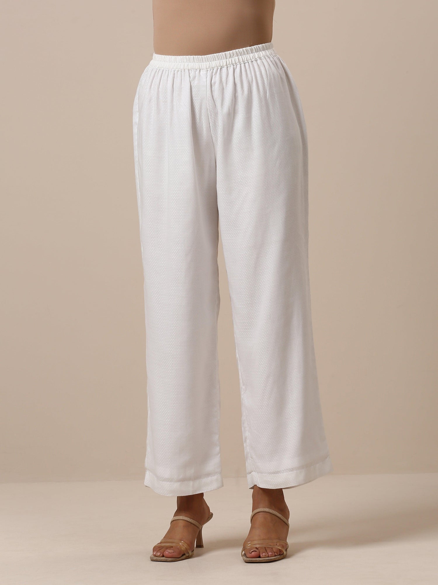 Cotton White Gathers Co-Ord Set - trueBrowns