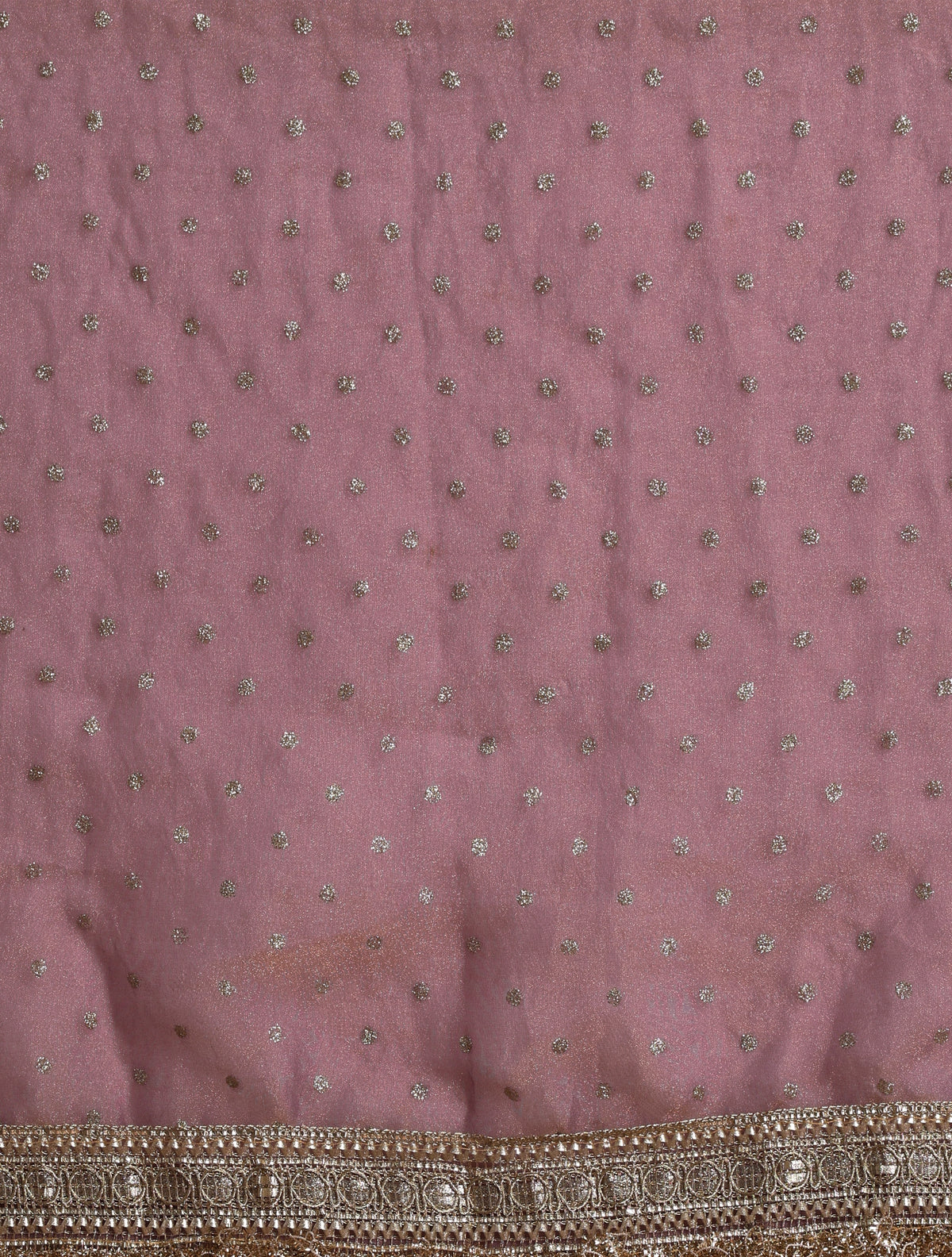 trueBrowns Lilac Tissue Foil Printed Saree With Unstitched Blouse