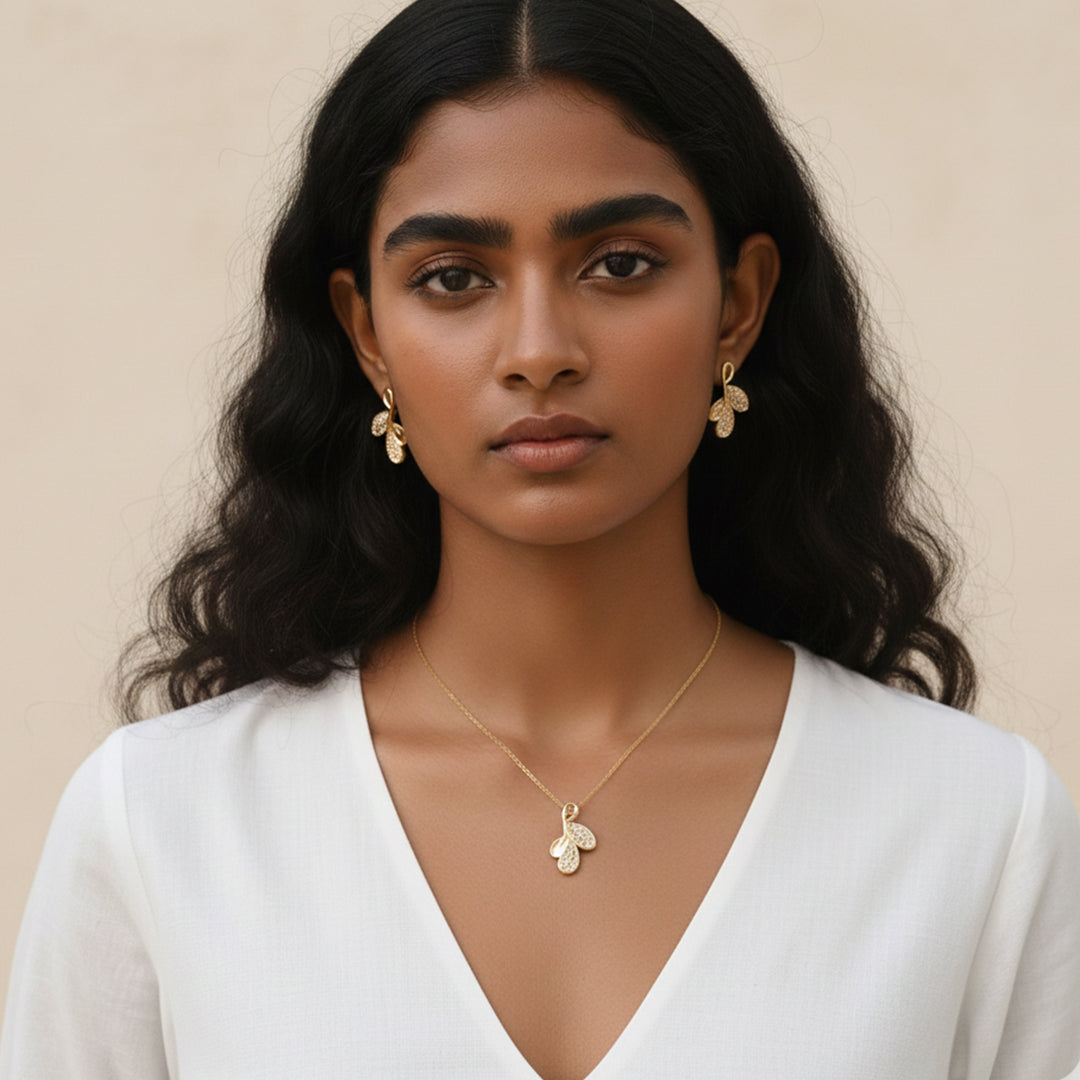 trueBrowns Flora Aura Pendant Set
