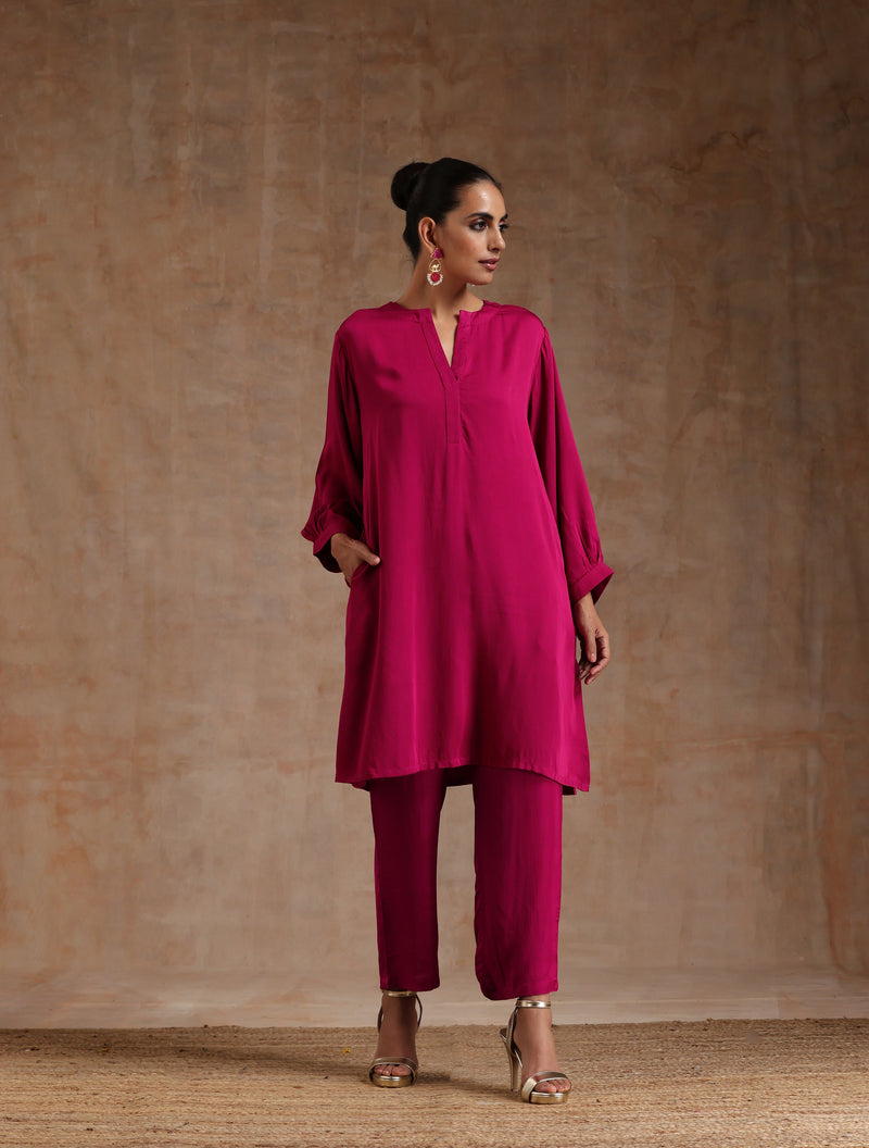 Pink Modal Relax Co-ord Set