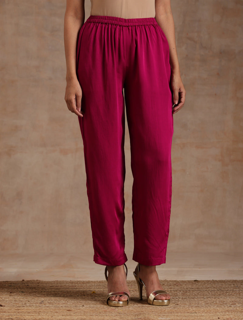 Pink Modal Boxy Fit High-Low Co-Ord Set