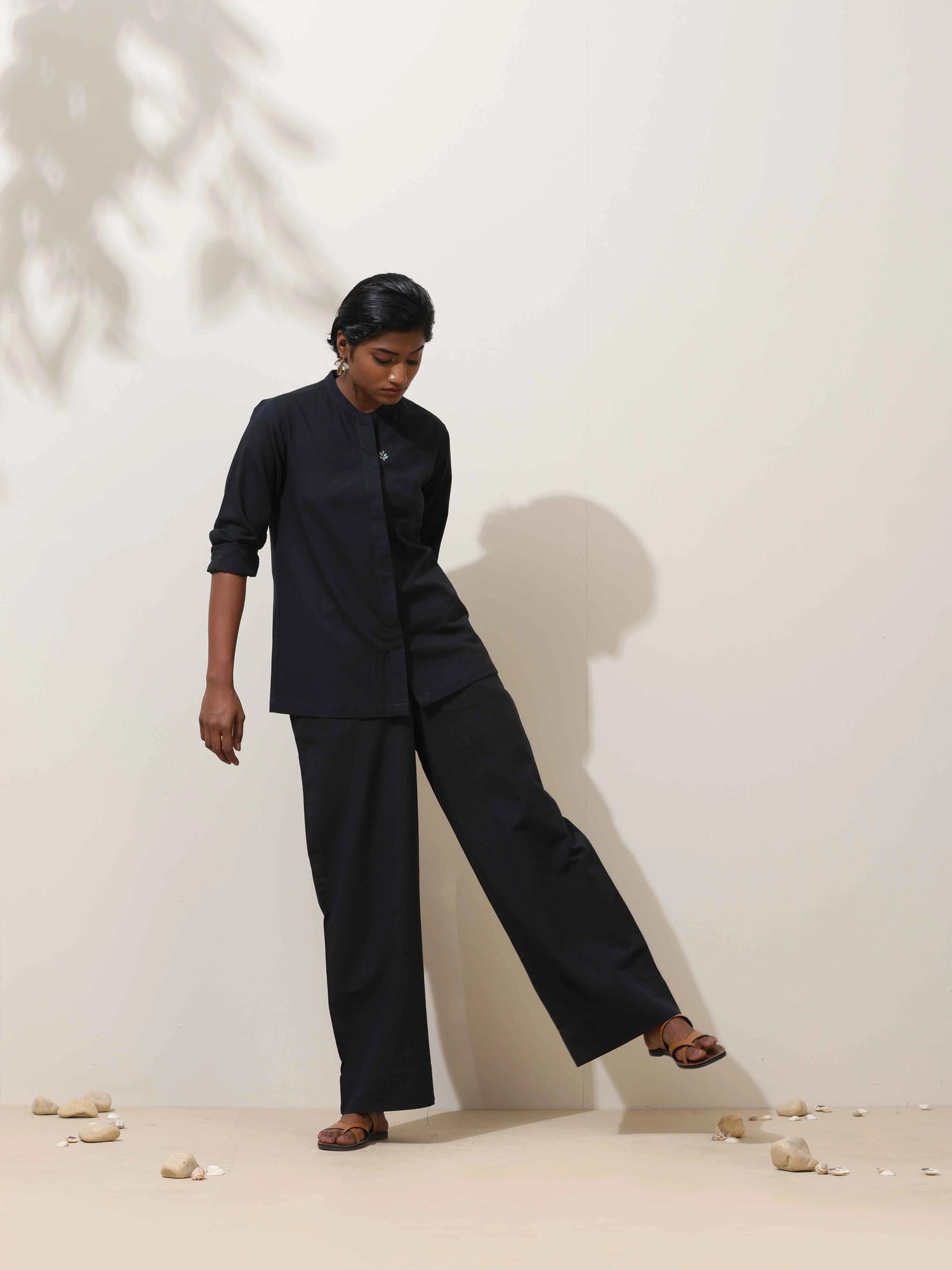 trueBrowns Black Cotton Co-Ord Set