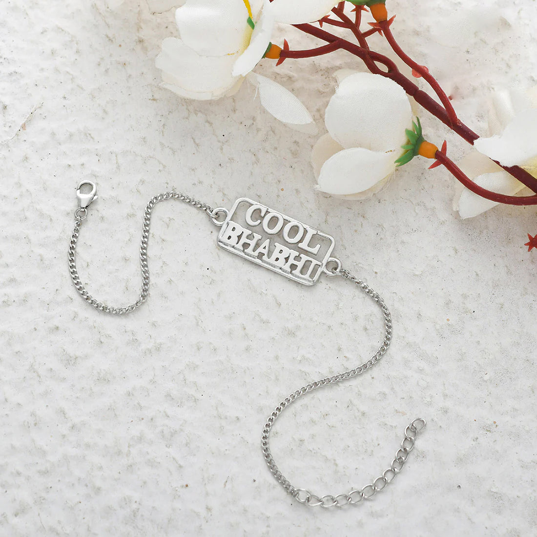 trueBrowns 925 Sterling Silver Precious Cool Bhabhi Bracelet Rakhi