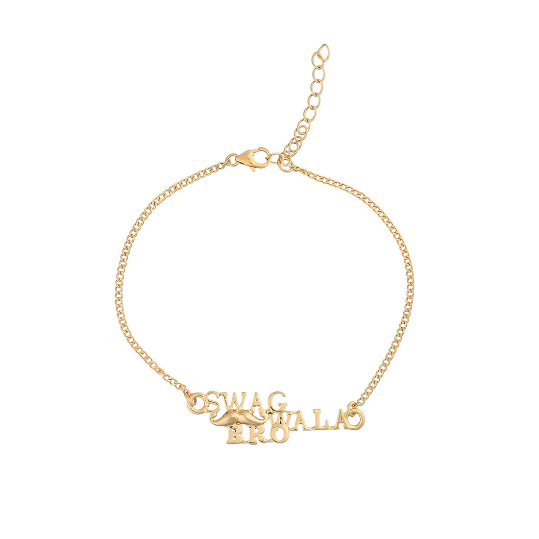 trueBrowns 925 Sterling Silver 22k Gold Micron Plated Swag Bracelet Rakhi