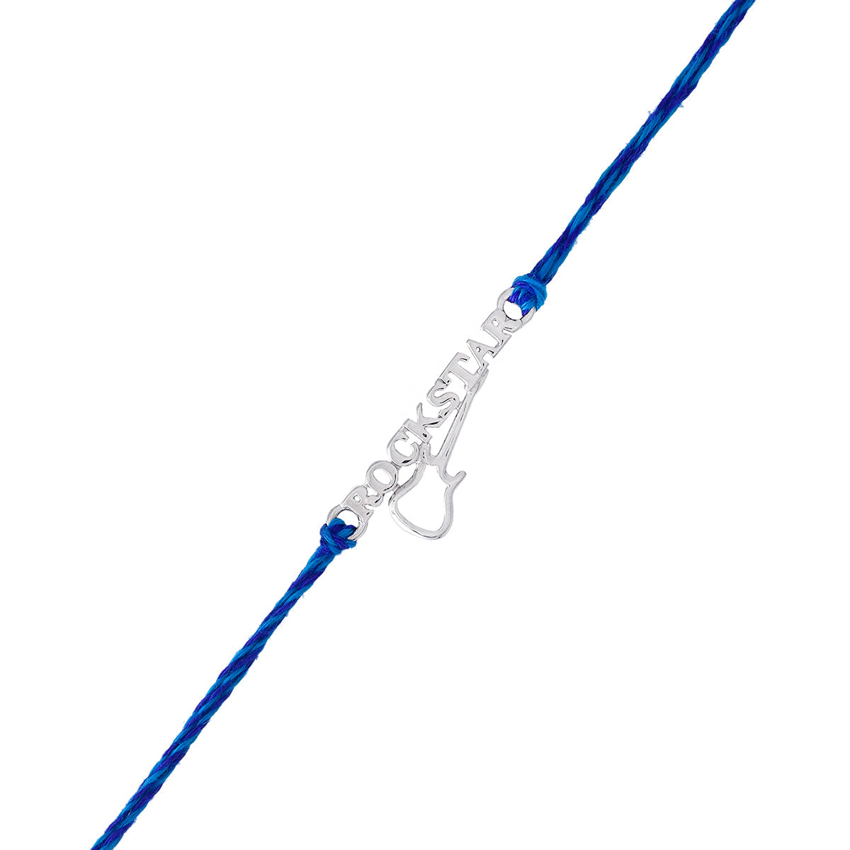 trueBrowns 925 Sterling Silver Precious Rockstar Thread Rakhi