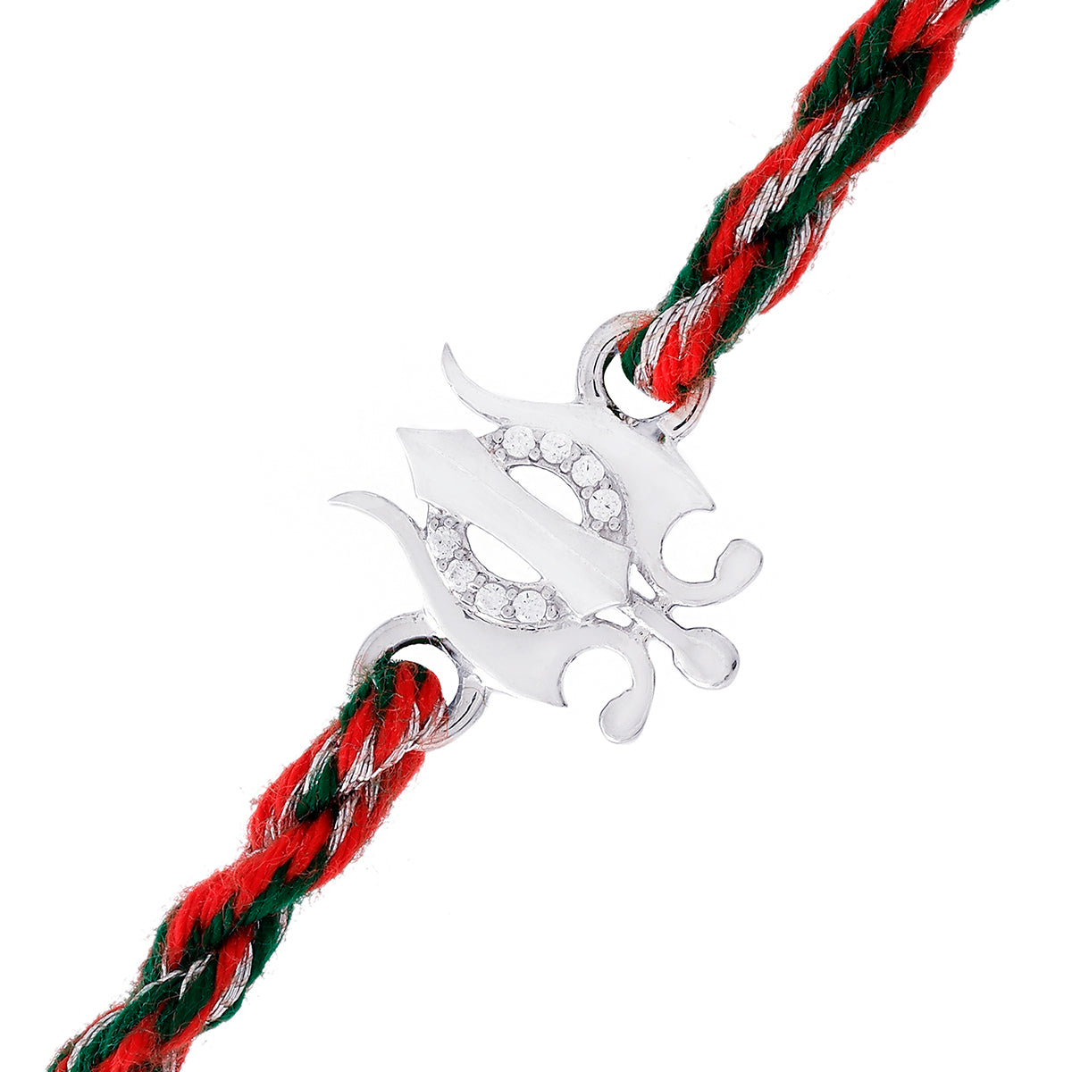 trueBrowns 925 Sterling Silver Precious Silver Thread Rakhi