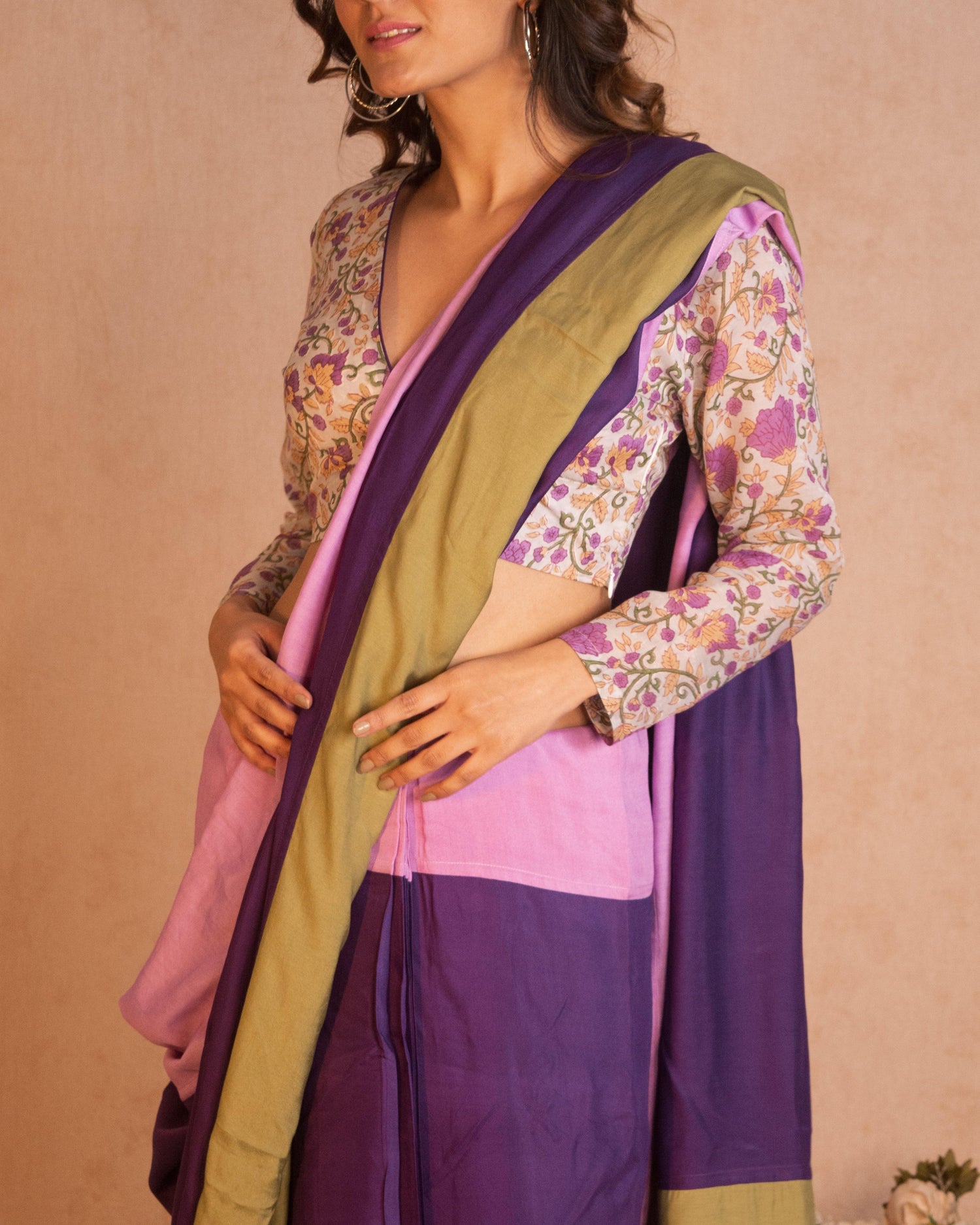 Silk Ready Pleated Saree - trueBrowns