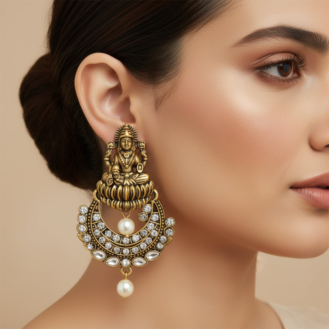 trueBrowns Shubh Lakshmi Jhumkas