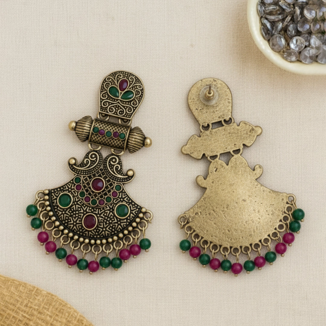 trueBrowns Temple Treasure Jhumkas