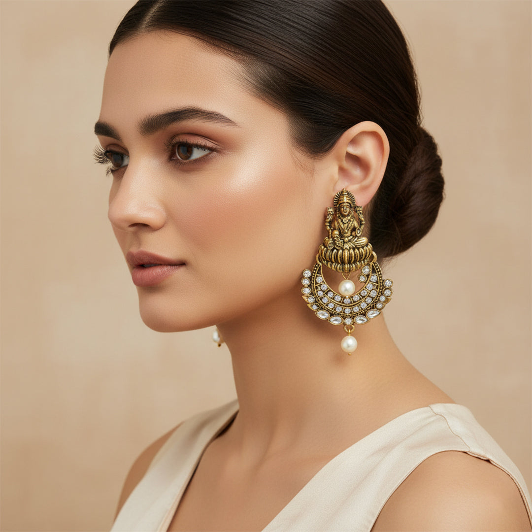 trueBrowns Shubh Lakshmi Jhumkas