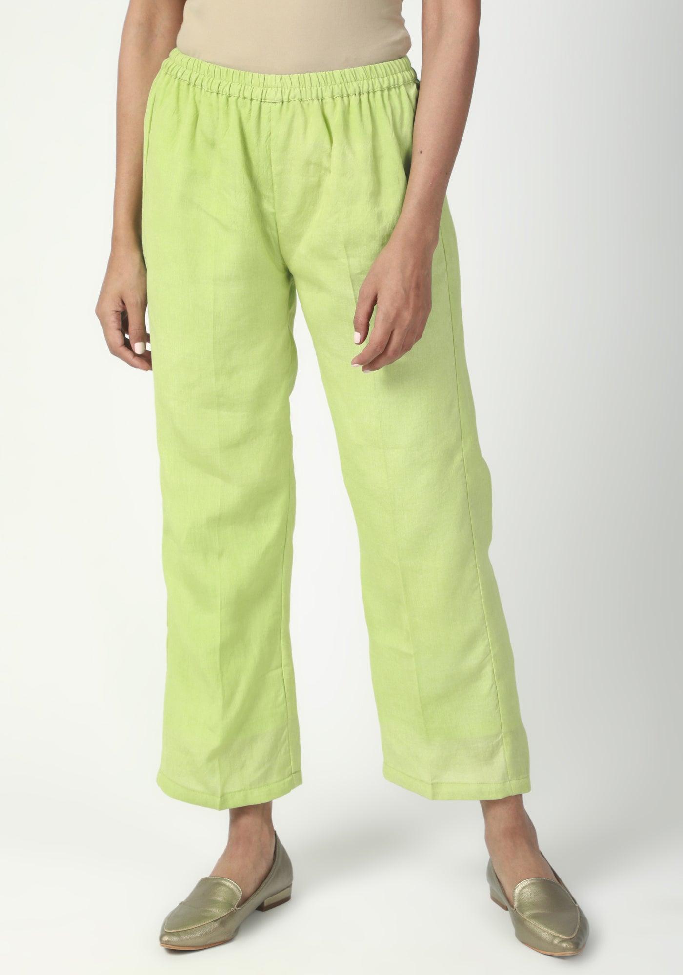 Green Silver Laced Kurta-Pant - trueBrowns