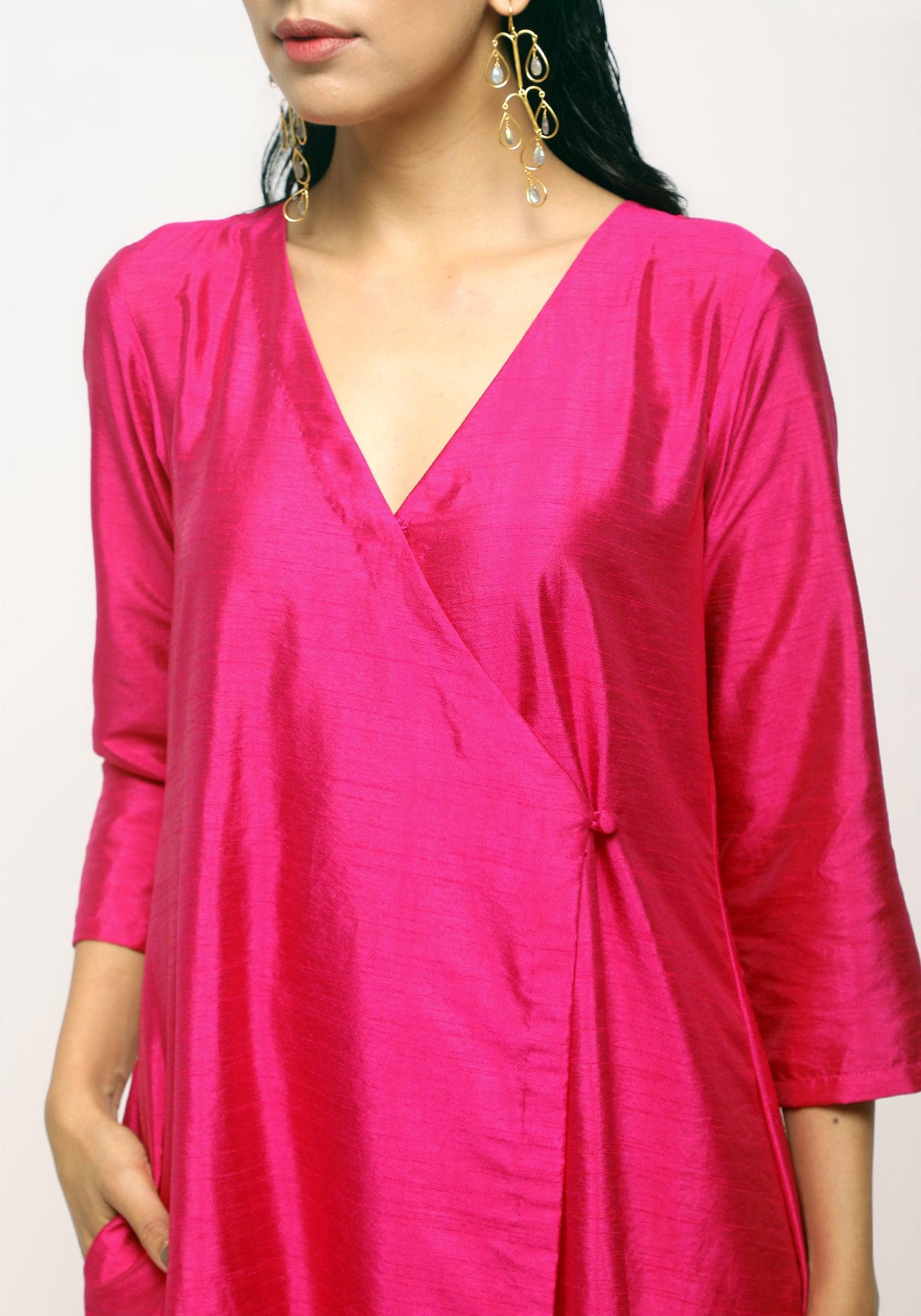 Pink Angrakha Foil Pant - trueBrowns