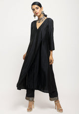 Black Angrakha Foil Pant - trueBrowns