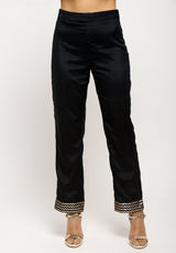 Black Angrakha Foil Pant - trueBrowns