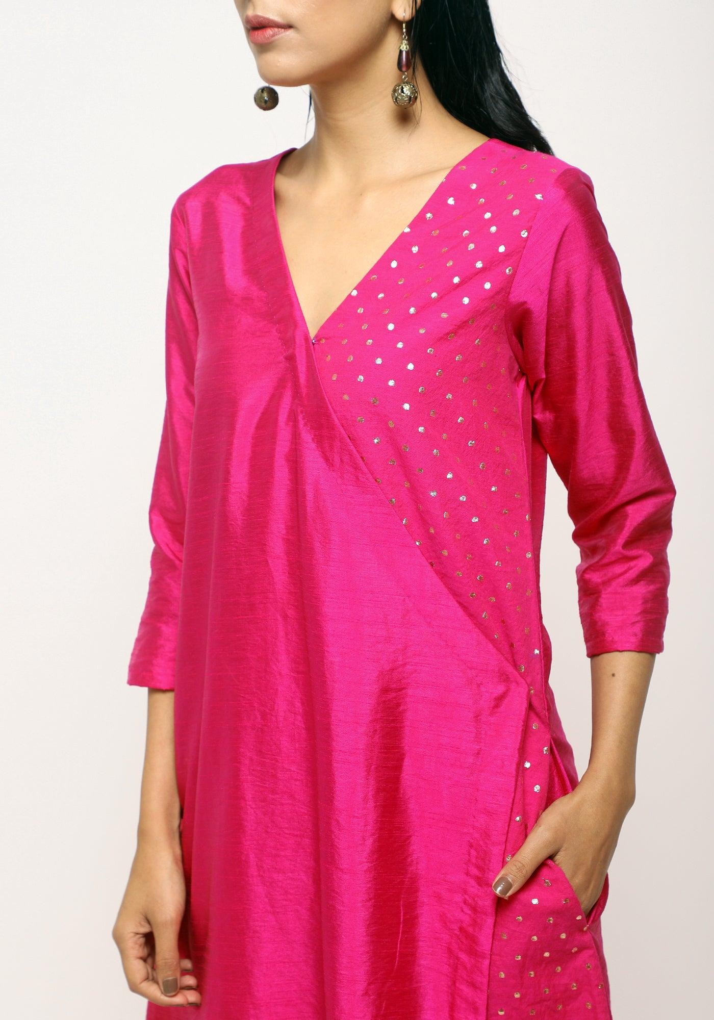 Pink Foil Angrakha Set - trueBrowns
