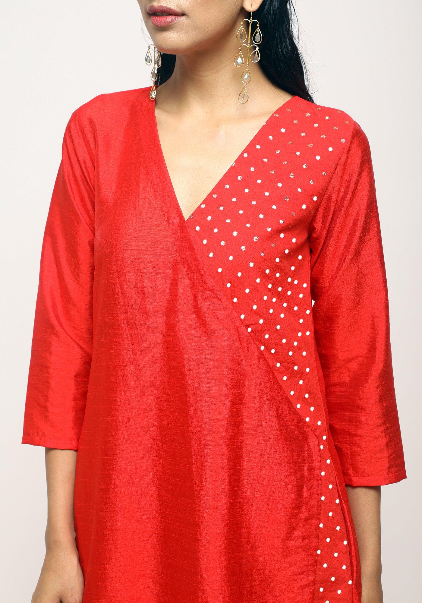 Orange Foil Angrakha Set - trueBrowns