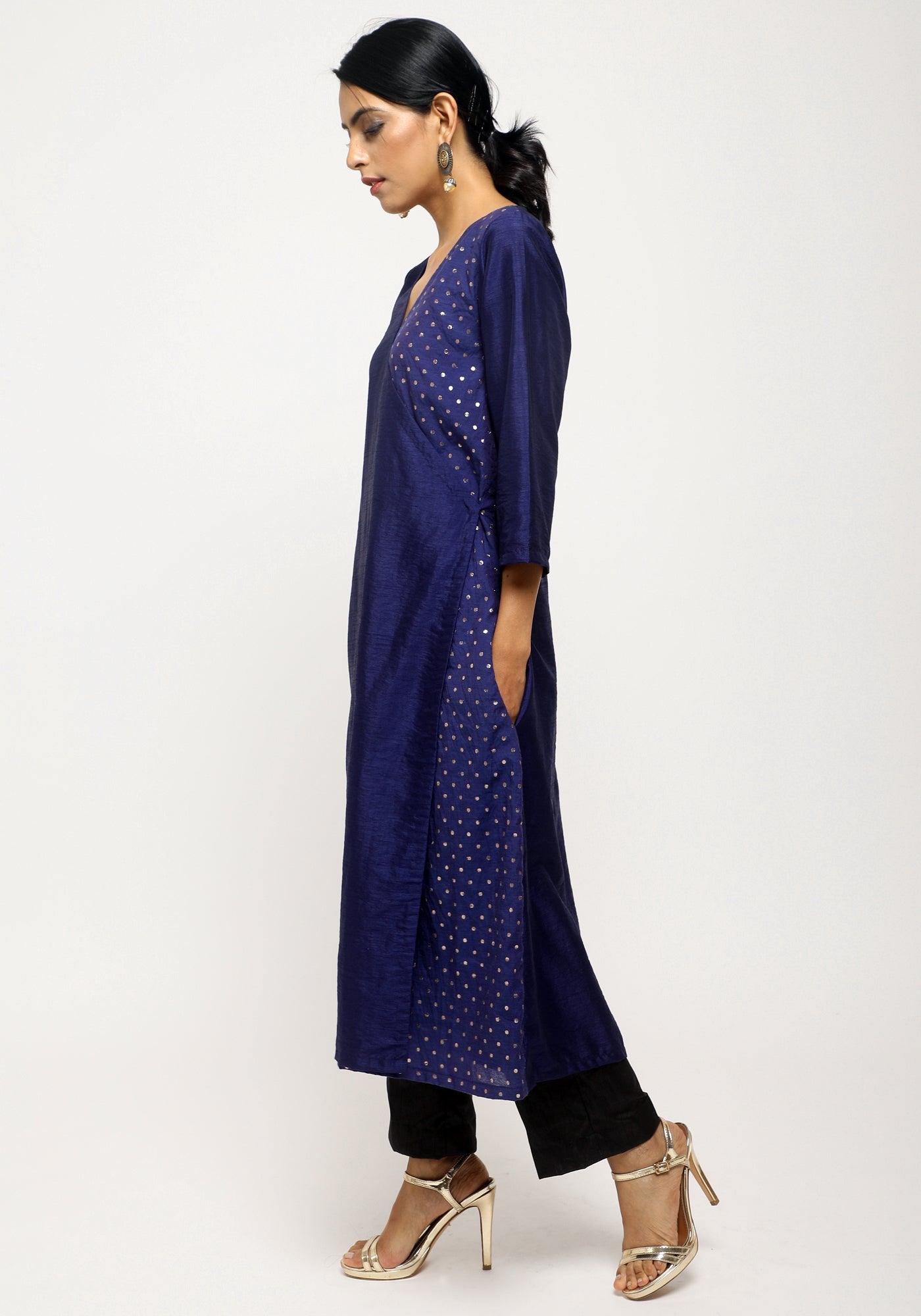 Blue Foil Angrakha Set - trueBrowns